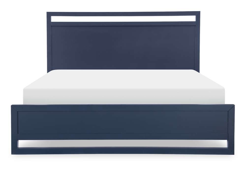 Legacy Classic Furniture - Summerland Inkwell Complete Panel Bed King 66 Blue Finish - 1162-4106K veiw 2