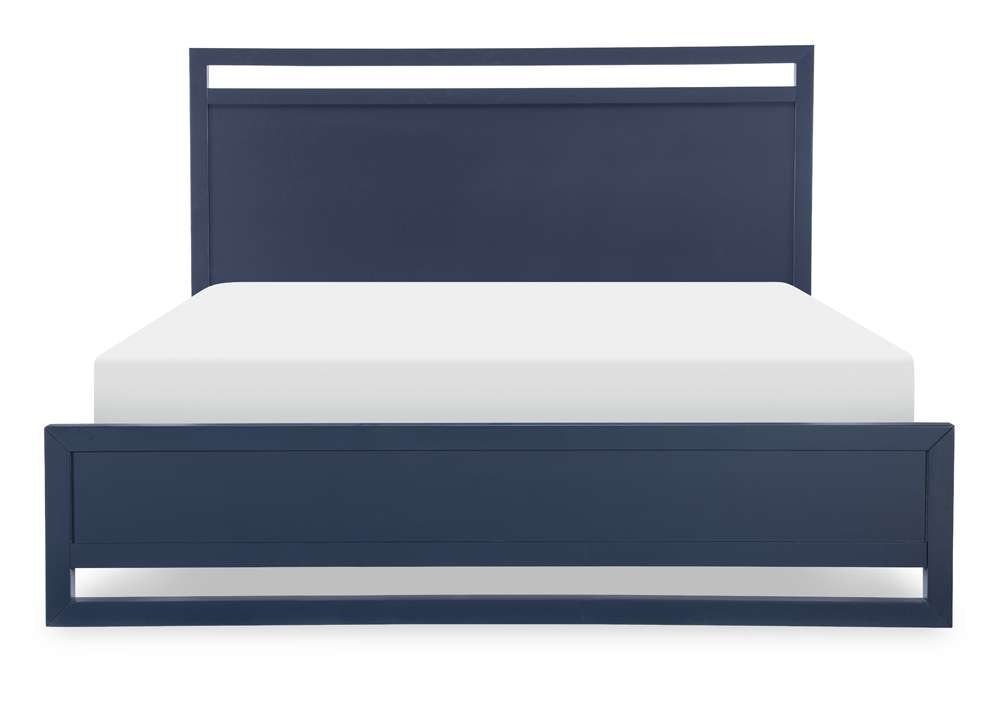 Legacy Classic Furniture - Summerland Inkwell Complete Panel Bed Queen 50 Blue Finish - 1162-4105K veiw 2
