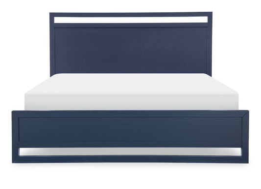 Legacy Classic Furniture - Summerland Inkwell Complete Panel Bed Queen 50 Blue Finish - 1162-4105K veiw 2