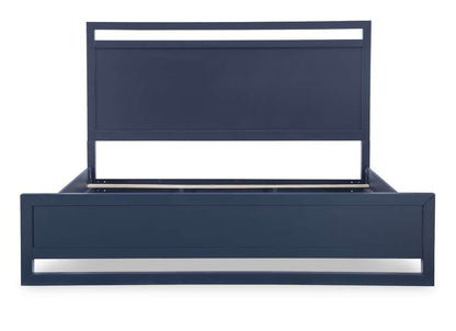 Legacy Classic Furniture - Summerland Inkwell Complete Panel Bed Queen 50 Blue Finish - 1162-4105K veiw 5