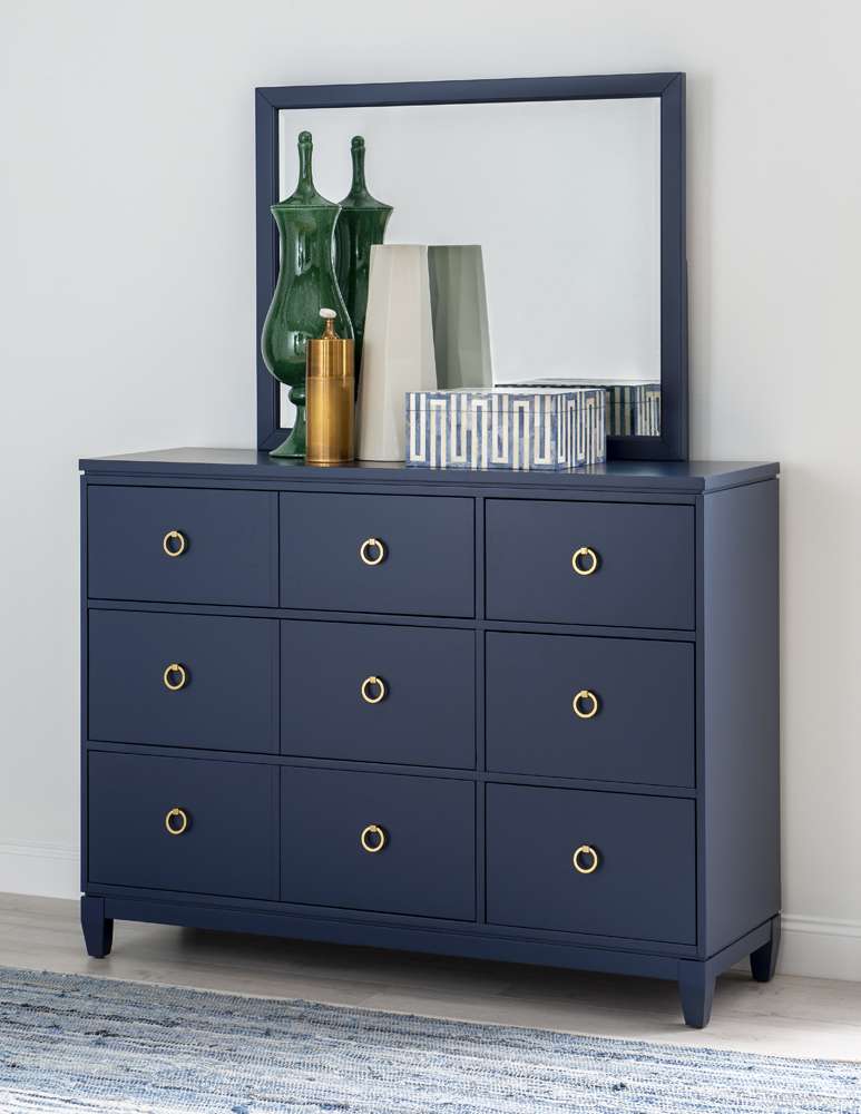 Legacy Classic Furniture - Summerland Inkwell Mirror Blue Finish - 1162-0200 view 2