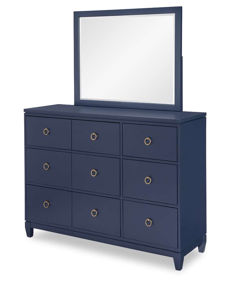Legacy Classic Furniture - Summerland Inkwell Mirror Blue Finish - 1162-0200 view 4