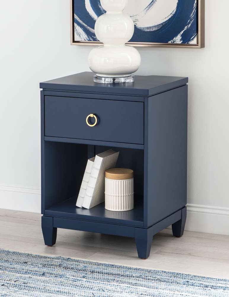Legacy Classic Furniture - Summerland Inkwell Open Nightstand Blue Finish - 1162-3101 view 2