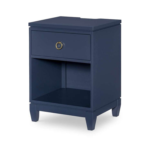 Legacy Classic Furniture - Summerland Inkwell Open Nightstand Blue Finish - 1162-3101 veiw 1
