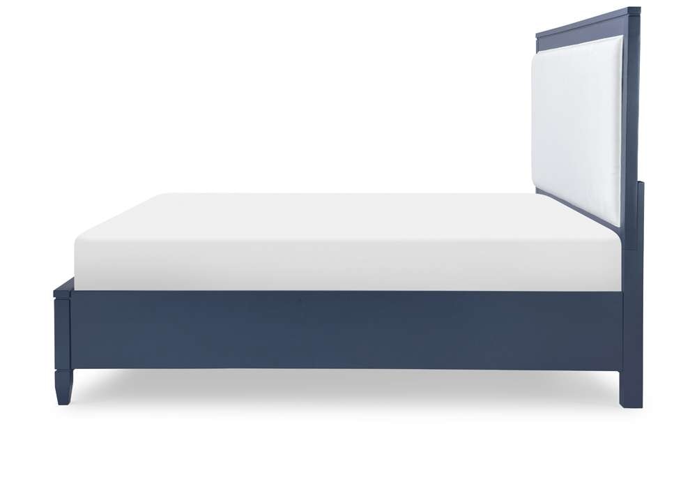 Legacy Classic Furniture - Summerland Inkwell Complete Upholstered Bed W Storage King 60 Blue Finish - 1162-4237K veiw 2