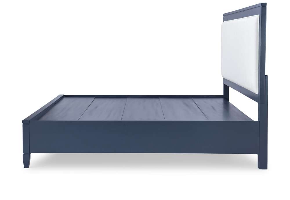 Legacy Classic Furniture - Summerland Inkwell Complete Upholstered Bed W Storage King 60 Blue Finish - 1162-4237K veiw 4