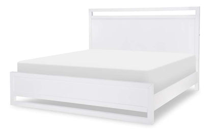Legacy Classic Furniture - Summerland White Complete Panel Bed Queen 50 White Finish - 1160-4105K veiw 1