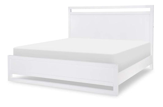 Legacy Classic Furniture - Summerland White Complete Panel Bed Queen 50 White Finish - 1160-4105K veiw 1