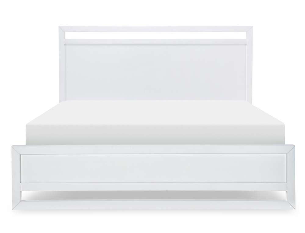Legacy Classic Furniture - Summerland White Complete Panel Bed Queen 50 White Finish - 1160-4105K veiw 2