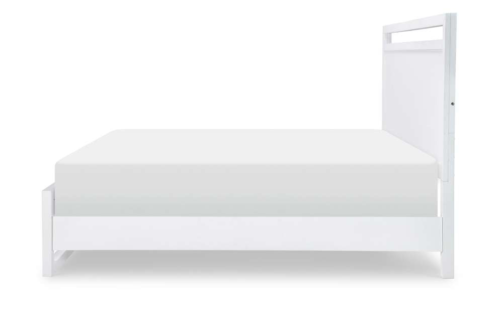 Legacy Classic Furniture - Summerland White Complete Panel Bed Queen 50 White Finish - 1160-4105K veiw 4