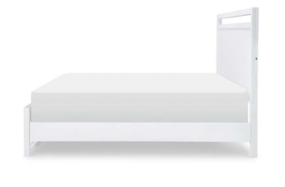 Legacy Classic Furniture - Summerland White Complete Panel Bed Queen 50 White Finish - 1160-4105K veiw 4