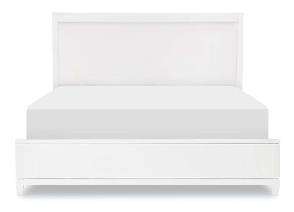 Legacy Classic Furniture - Summerland White Complete Upholstered Bed Ca King 60 White Finish - 1160-4207K veiw 3