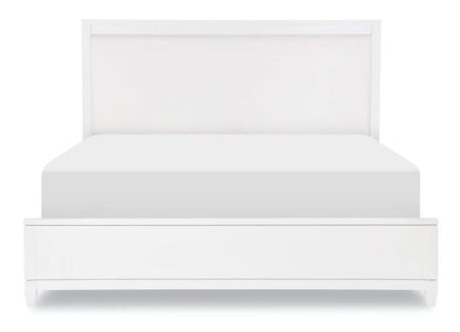 Legacy Classic Furniture - Summerland White Complete Upholstered Bed Ca King 60 White Finish - 1160-4207K veiw 3