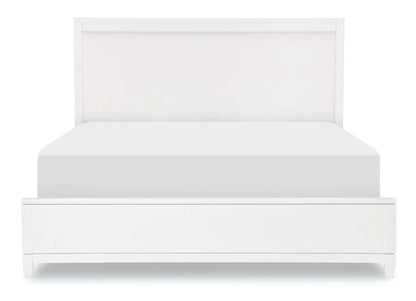 Legacy Classic Furniture - Summerland White Complete Upholstered Bed Queen 50 White Finish - 1160-4205K veiw 3