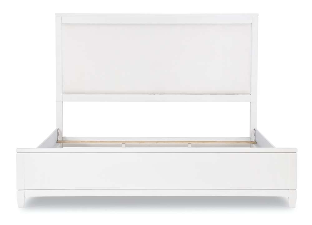 Legacy Classic Furniture - Summerland White Complete Upholstered Bed Queen 50 White Finish - 1160-4205K veiw 4