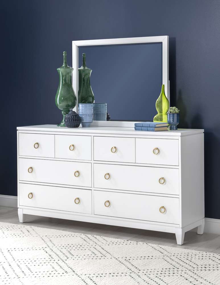 Legacy Classic Furniture - Summerland White Mirror White Finish - 1160-0200 veiw 4