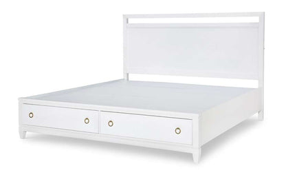 Legacy Classic Furniture - Summerland White Complete Panel Bed W Storage Queen White Finish White Finish 50 - 1160-4135K veiw 5