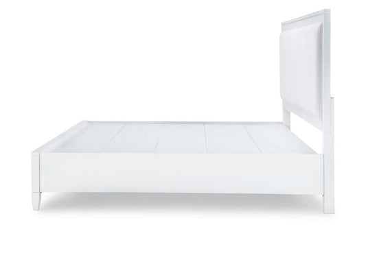 Legacy Classic Furniture - Summerland White Complete Upholstered Bed W Storage King 66 White Finish - 1160-4236K veiw 2