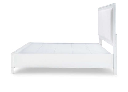 Legacy Classic Furniture - Summerland White Complete Upholstered Bed W Storage Queen 50 White Finish - 1160-4235K veiw 2