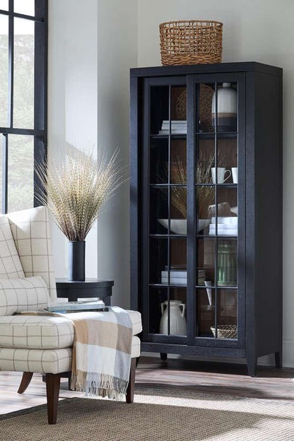Legacy Classic Furniture - Trisha Yearwood Todays Traditions Sliding Door Display Cabinet in Blacksmith - TY657-892 veiw 2
