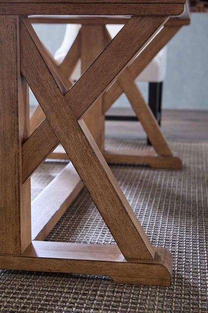 Legacy Classic Furniture - Trisha Yearwood Todays Traditions Trestle Table in Natural Hickory - TY656-102 veiw 4