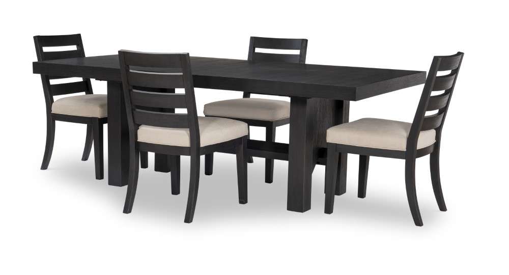Legacy Classic Furniture - Westwood Complete Trestle Table - Black Oak - 1731-722K veiw 5