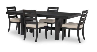 Legacy Classic Furniture - Westwood Complete Trestle Table - Black Oak - 1731-722K veiw 5
