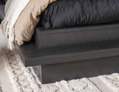 Legacy Classic Furniture - Westwood Dark Complete Upholstered Bed K 6/6 Dark Oak Finish - 1731-4206K veiw 2