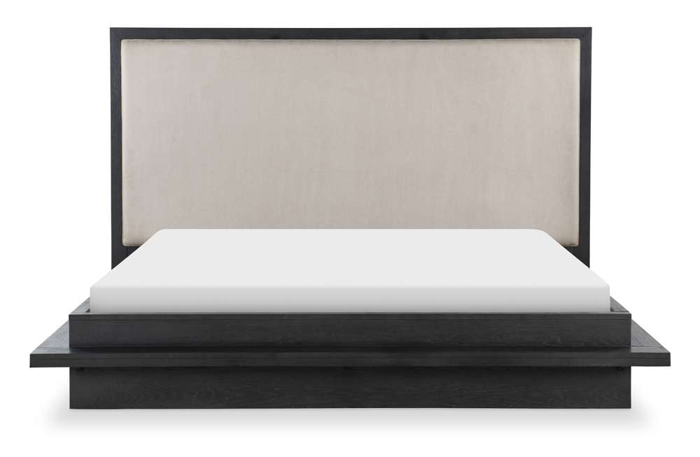 Legacy Classic Furniture - Westwood Dark Complete Upholstered Bed K 6/6 Dark Oak Finish - 1731-4206K veiw 5