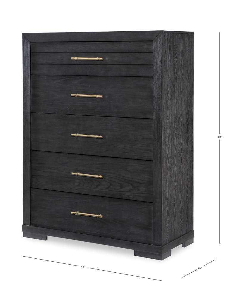 Legacy Classic Furniture  -  Westwood Dark Drawer Chest Dark Oak Finish  - 1731-2200C veiw 3