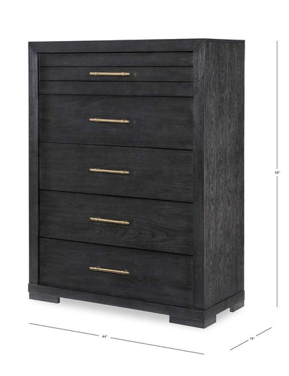 Legacy Classic Furniture  -  Westwood Dark Drawer Chest Dark Oak Finish  - 1731-2200C veiw 3