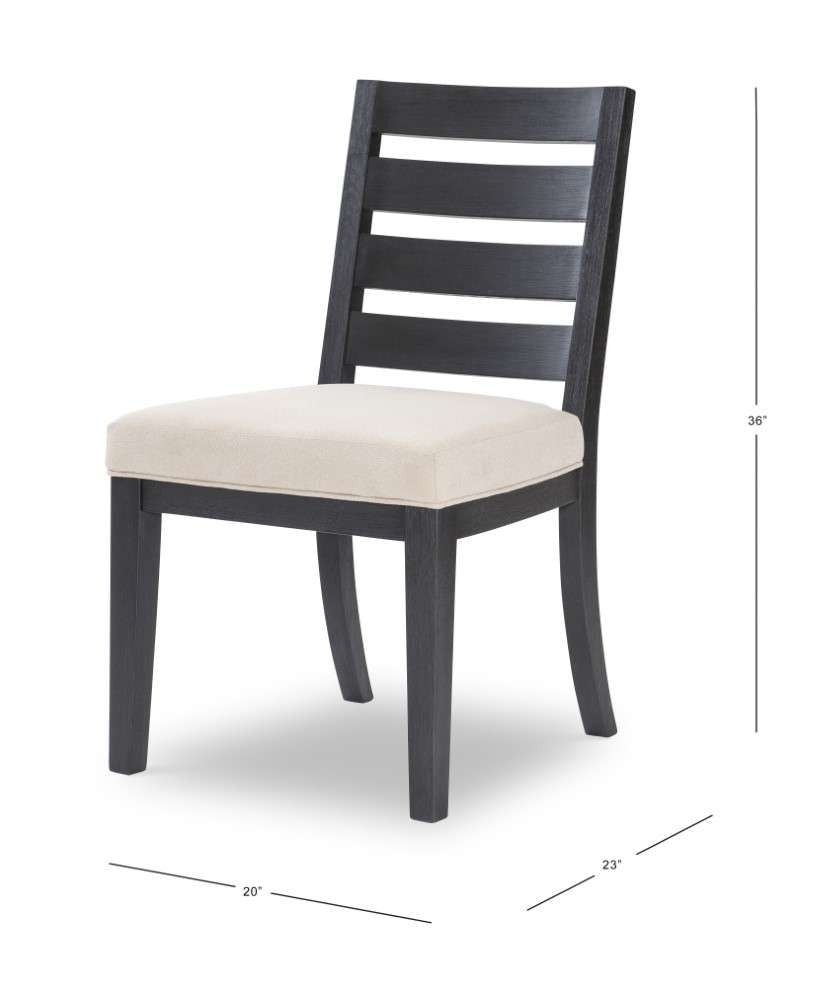 Legacy Classic Furniture - Westwood Ladder Back Side Chair Black Oak (Set of 2) - 1731-140 veiw 2
