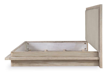 Legacy Classic Furniture - Westwood Light Complete Uph Bed King 6/6 Light Oak Finish - 1732-4206K veiw 4