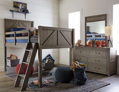 Legacy Classic Kids - Bunkhouse Complete Twin Mid Loft Bed - N8830-8330K veiw 3