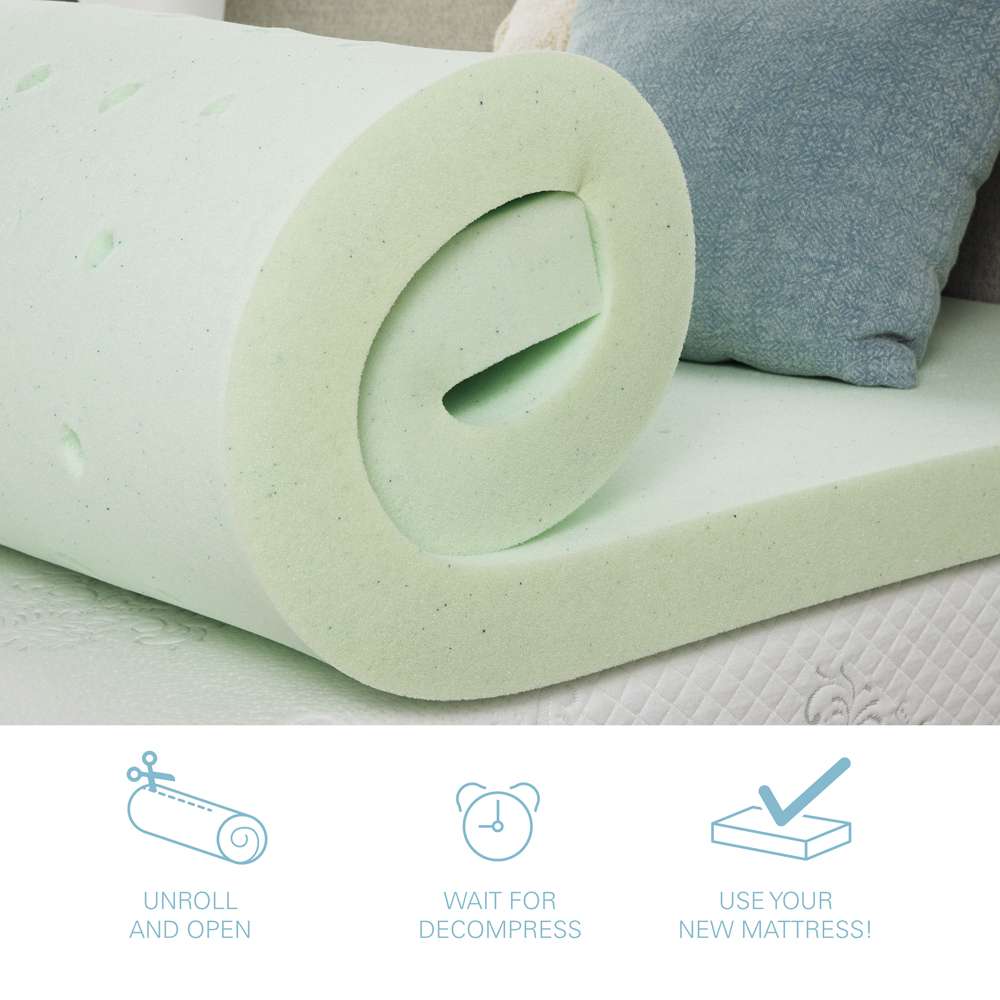 Legends Furniture - 2in Cool Gel Memory Foam Full Mattress Topper - AT-VGMF-020FL veiw 4