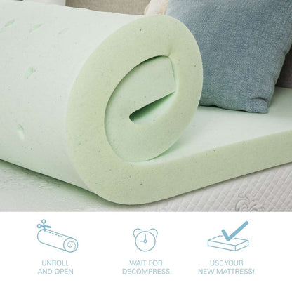 Legends Furniture - 2in Cool Gel Memory Foam King Mattress Topper - AT-VGMF-020KG veiw 4