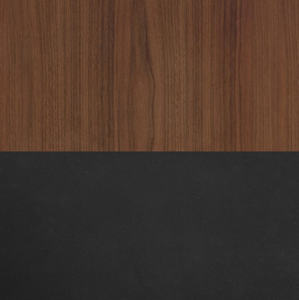 Legends Furniture - Aria 62 inch Fireplace Mantel in Black and Walnut - AR5480.SLS veiw 4