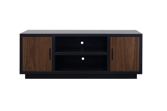 Legends Furniture - Aria 66 inch TV Stand for TVs up to 80 inches in Black and Walnut - AR1210.SLS veiw 1