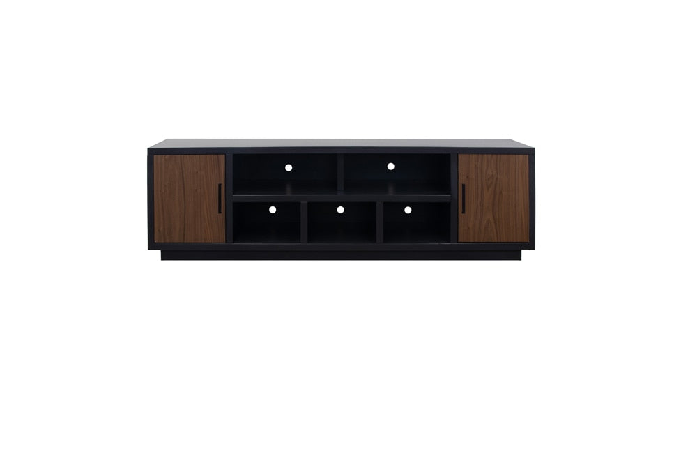 Legends Furniture - Aria 85 inch TV Stand for TVs up to 95 inches in Black and Walnut - AR1211.SLS veiw 1