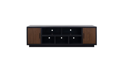 Legends Furniture - Aria 85 inch TV Stand for TVs up to 95 inches in Black and Walnut - AR1211.SLS veiw 1