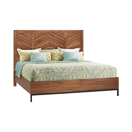 Legends Furniture - Astoria King Platform Bed in Natural Herringbone - ZAST-7000KG veiw 1