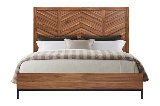 Legends Furniture - Astoria King Platform Bed in Natural Herringbone - ZAST-7000KG veiw 2