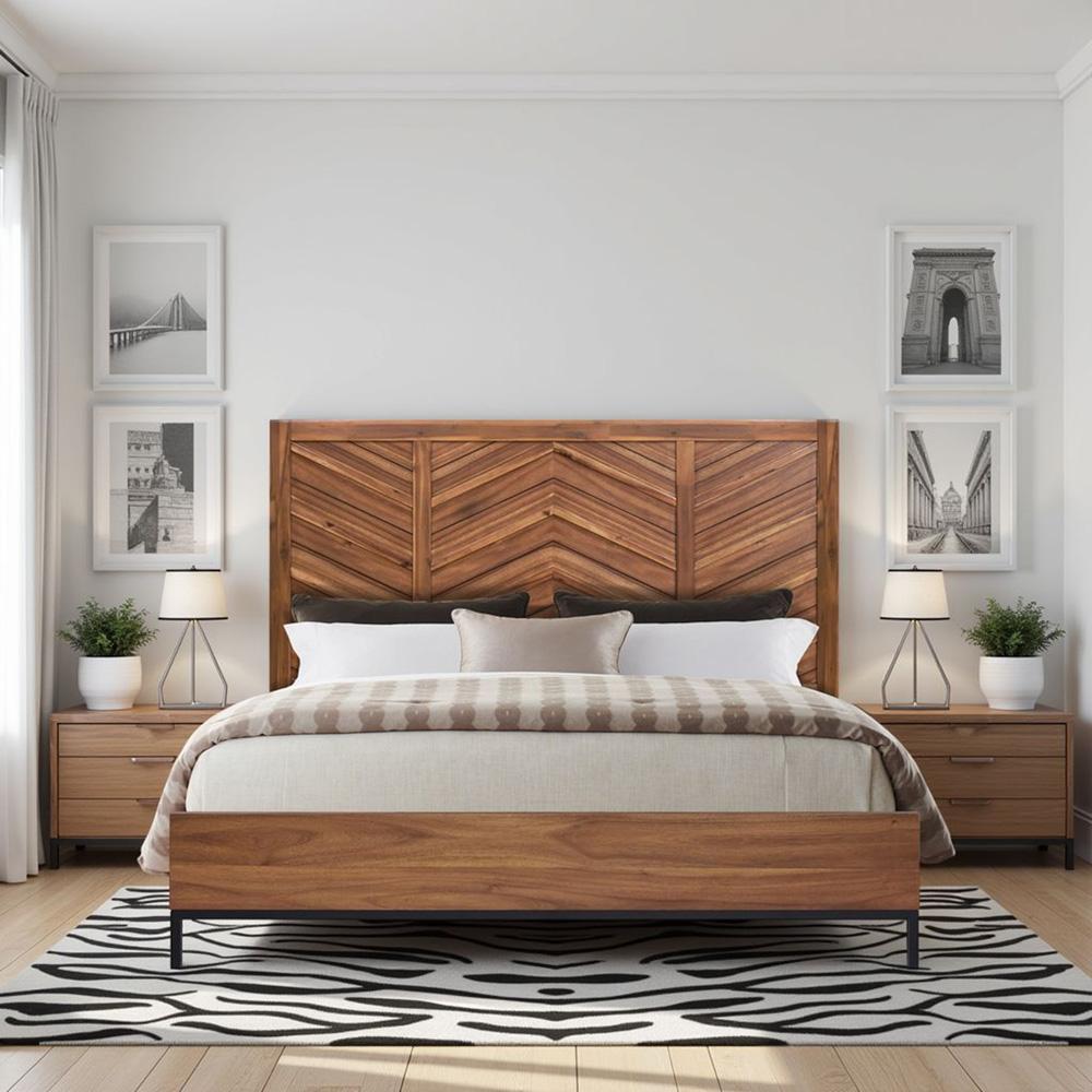 Legends Furniture - Astoria King Platform Bed in Natural Herringbone - ZAST-7000KG veiw 8