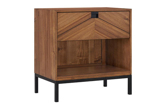 Legends Furniture - Astoria One Drawer Nightstand in Natural Herringbone - ZAST-7015 veiw 1