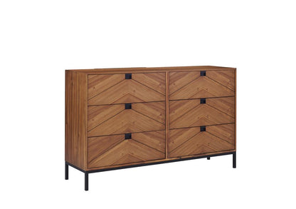 Legends Furniture - Astoria Six Drawer Dresser in Natural Herringbone - ZAST-7013 veiw 2