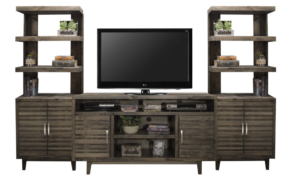 Legends Furniture - Avondale 121.83in Entertainment Wall - AV1328-CHR_AV3975-CHR_AV3975-CHR veiw 1