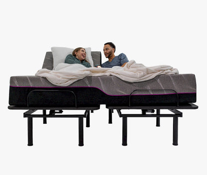 Bridgevine Home - 11 inch Flex Head Adjustable King Size 3-Layer Memory Foam Mattress and Bed Frame Bundle - ZREM-ADJ-AFRMRN-FK view 4