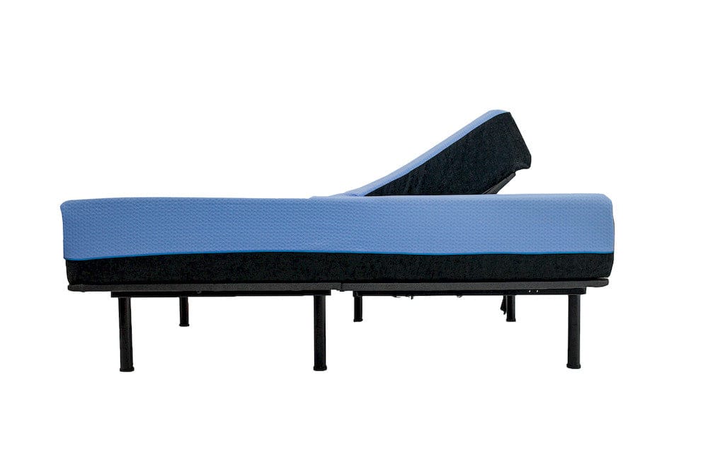 Bridgevine Home - 12 inch Flex Head Adjustable King Size Hybrid 5-Layer Latex Foam Mattress and Bed Frame Bundle - ZREM-ADJ-AXRMFL-FK view 4