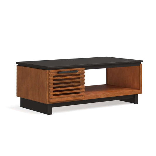 Legends Furniture - Bridgevine Home 47in Fully Assembled Brown and Black Finish Solid Wood Coffee Table - GC4210.BNB veiw 1