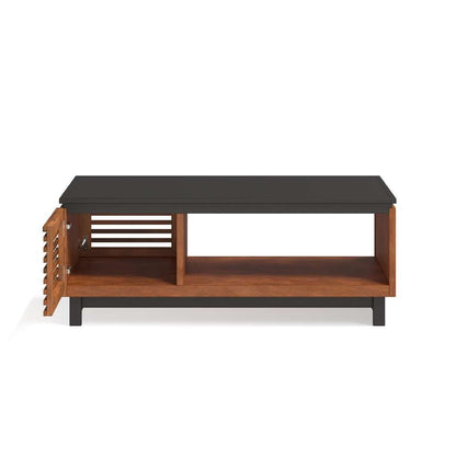 Legends Furniture - Bridgevine Home 47in Fully Assembled Brown and Black Finish Solid Wood Coffee Table - GC4210.BNB veiw 5